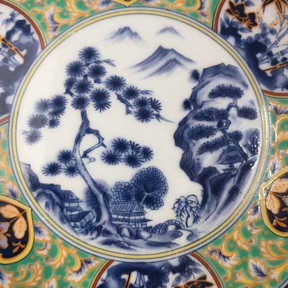 Imari Wall Plate Porcelain Plaque Made in Japan Set of 4 VTG Ware 6 1/4" - Picture 12 of 14